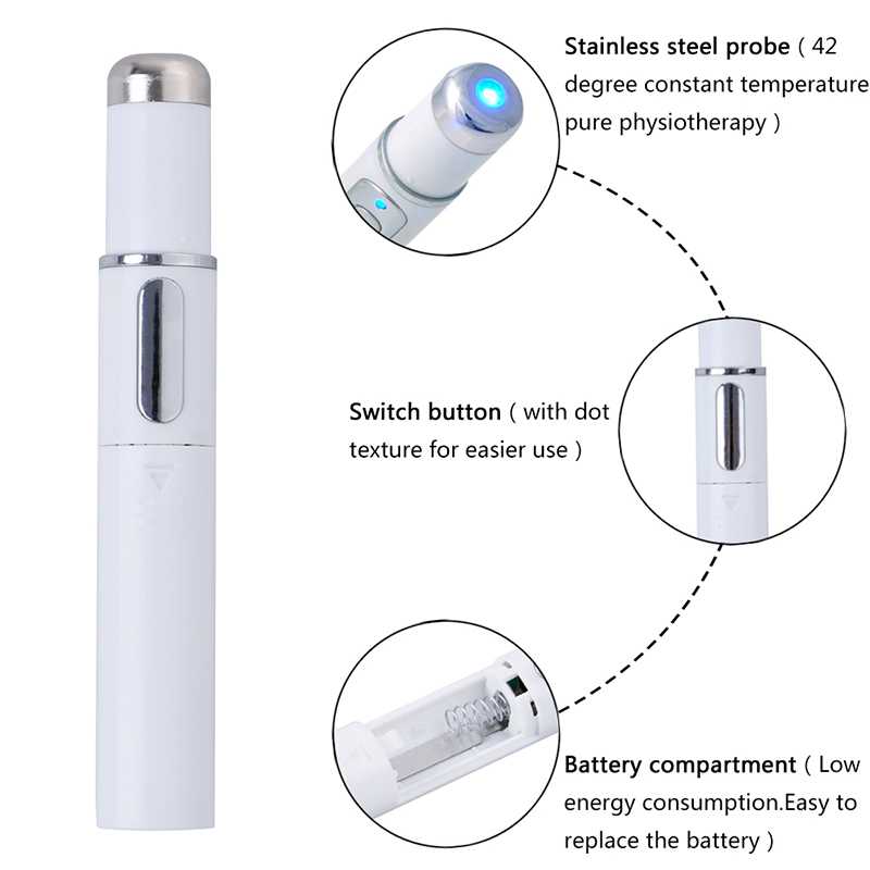 1Pc Medical blue light laser treatment pen acne scar wrinkle removal device