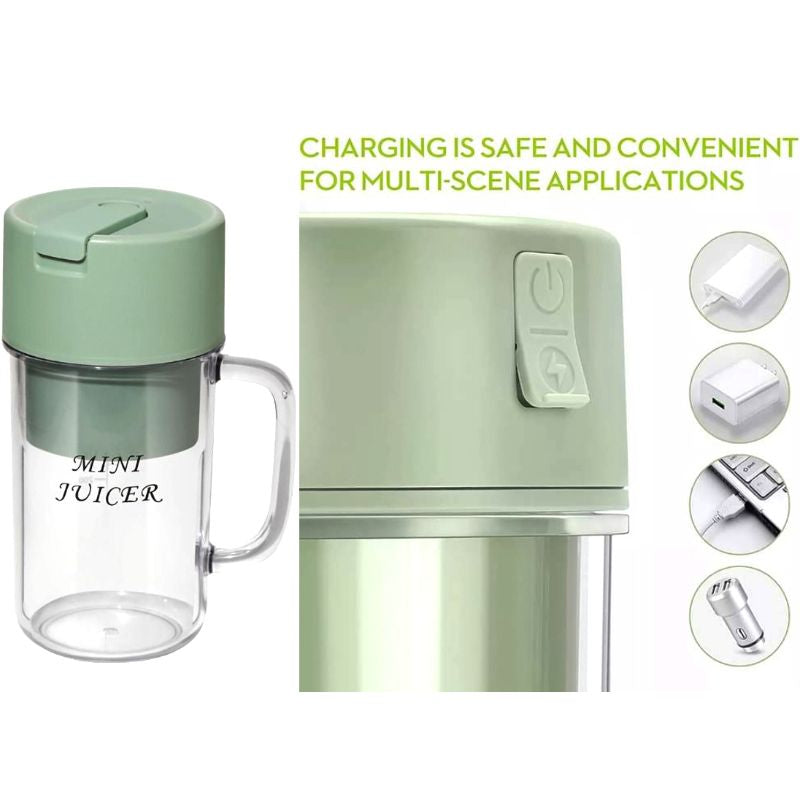 Crusher Juicer 2-in-1 Mini Portable Blender front view