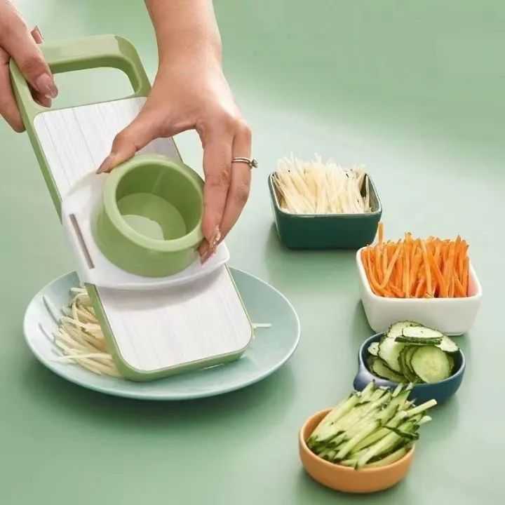 5in1 Vegetable Cutter Stainless Steel Multifunctional Grater