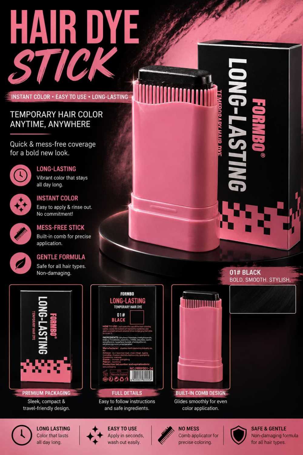 Hair Color Comb Stick